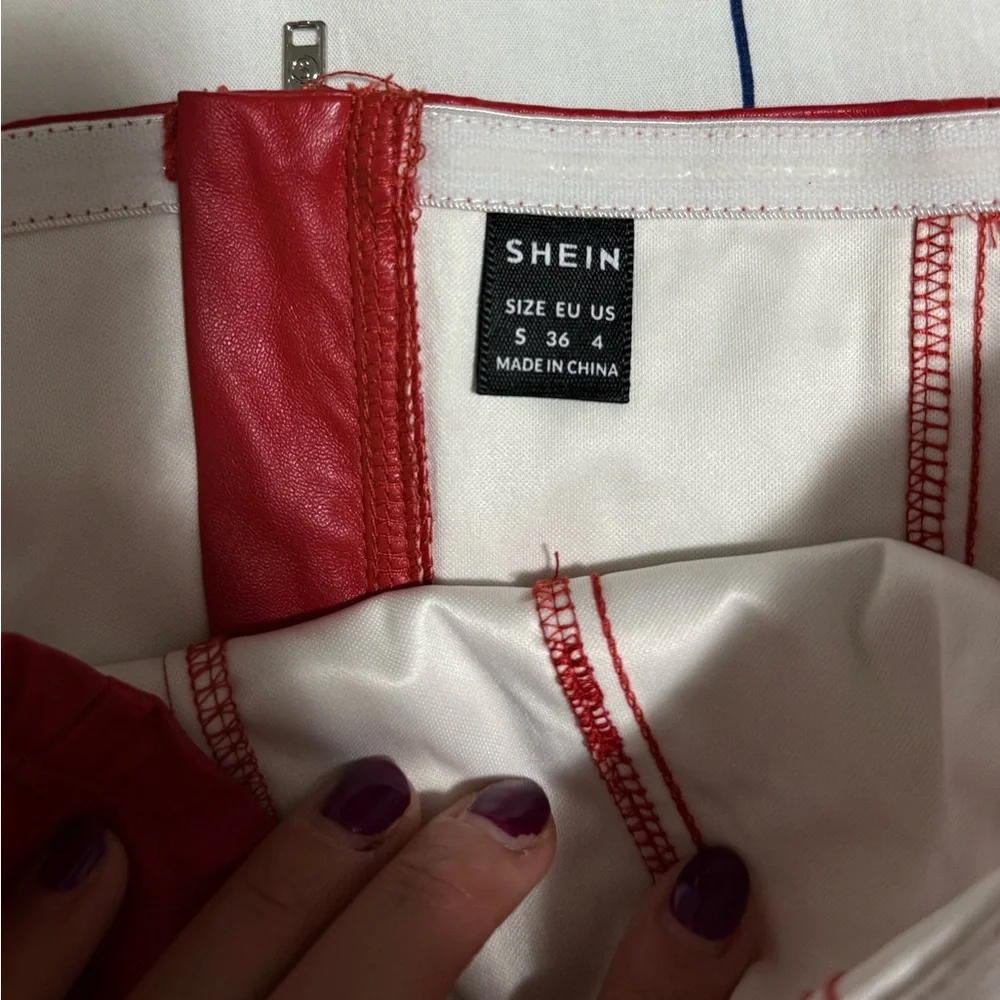 Red Strapless Top - Picture 2 of 5